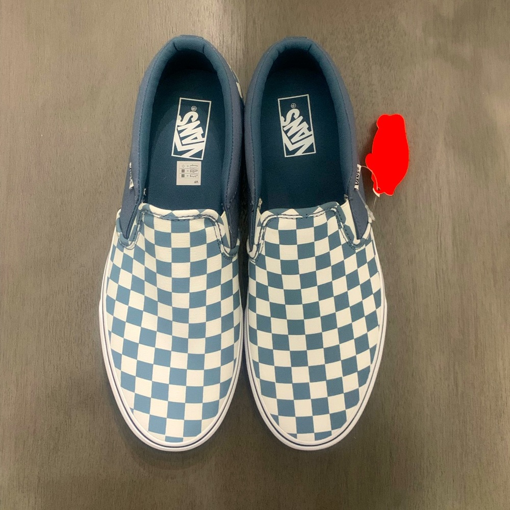 Vans size 10.5 mens checkerboard duck green